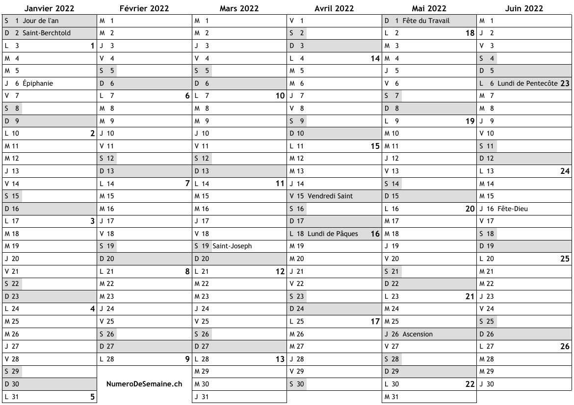 Calendrier 2022 Avec Numéro De Semaine Excel Esam Solidarity